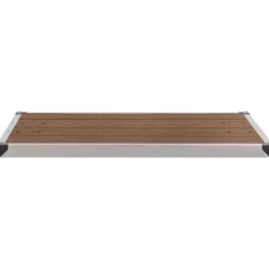 Ulkosuihkualusta WPC ruostumaton teräs 110x62 cm ruskea