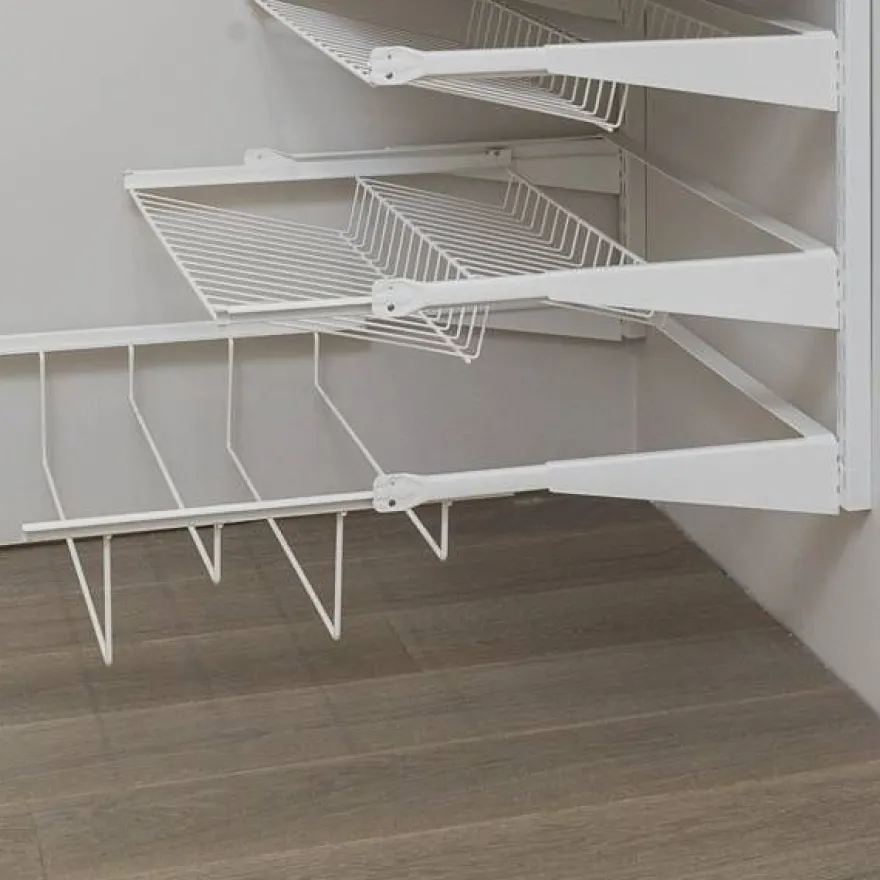Ulosvedettävä kenkähylly Norscan Roller Wall System, M80, valkoinen