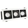 Upotettava kohdevalaisin Spectrum Modern Day Mini 3xGU10 112x289x115mm valkoinen/musta