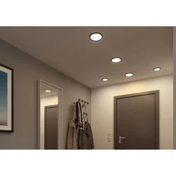Upotettava LED-paneeli Paulmann VariFit Areo, IP44, Ø175mm, 13W, 4000K, musta