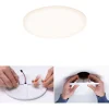 Upotettava LED-paneeli Paulmann Veluna, IP44, Ø12.5cm, 8.5W, 3000K, satiini