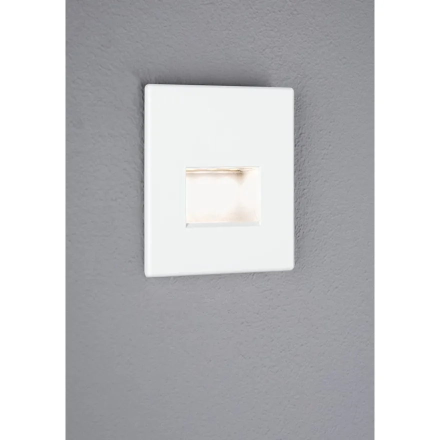 Upotettava LED-seinävalaisin Paulmann Edge Quadro, 80x80mm, 1.2W, 50lm, 2700K, eri värejä