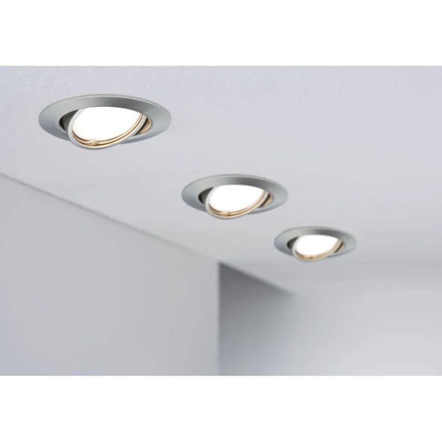 Upotettava LED-valaisin Paulmann Base, Ø90mm, GU10, 5W, 350lm, 3000K, eri värejä