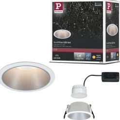 Upotettava LED-valaisin Paulmann Cole Coin, IP44, Ø88mm, 6W, 470lm, 2700K, himmennettävä, eri värejä