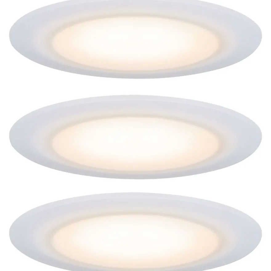 Upotettava LED-valaisin Paulmann Suon Premium, 3kpl, IP44, Ø90mm, 3x5W, 3x450lm, säädettävä värilämpötila, valkoinen