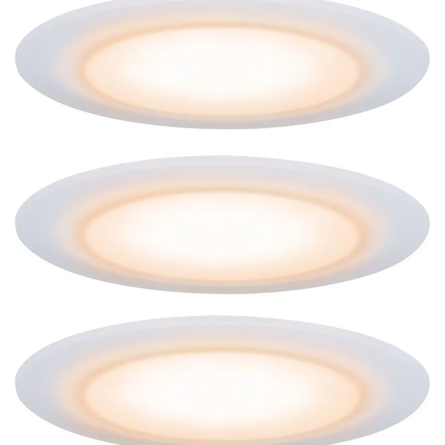 Upotettava LED-valaisin Paulmann Suon Premium, 3kpl, IP44, Ø90mm, 3x5W, 3x450lm, säädettävä värilämpötila, valkoinen