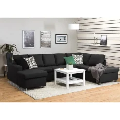 U-sohva Scandinavian Choice Crazy XL 6 ist vasen antrasiitti/metalli