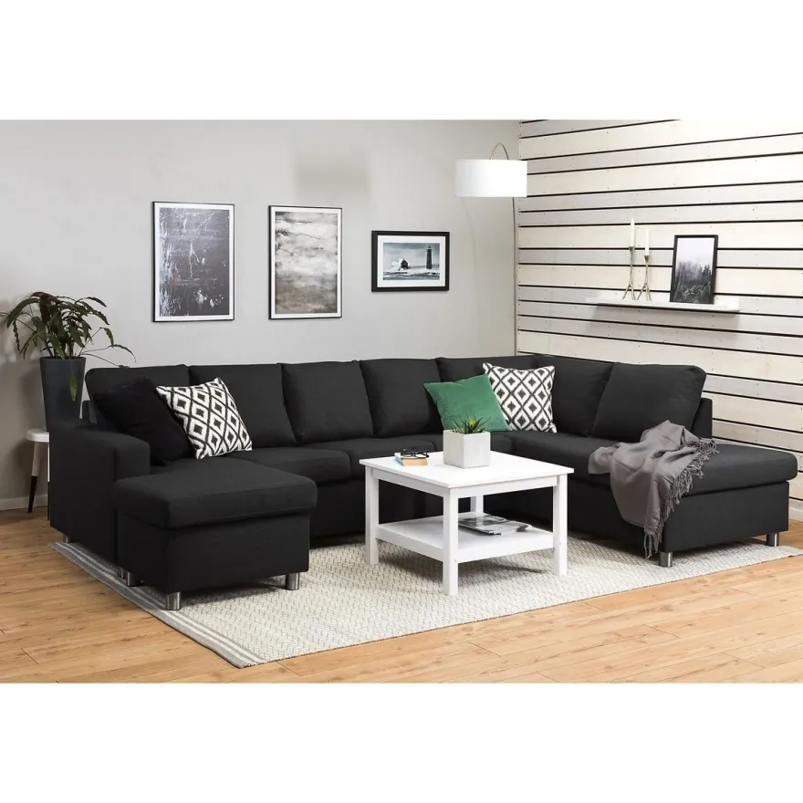 U-sohva Scandinavian Choice Crazy XL 6 ist vasen antrasiitti/metalli