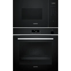 Uuni ja mikroaaltouuni Siemens HR532GBS3-BF555LMB1, musta