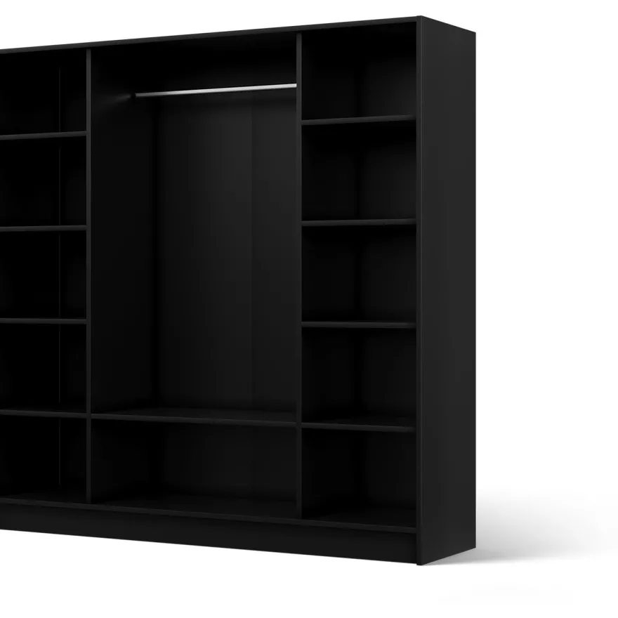 Vaatekaappi ADRK Lunara 200, saranaovellinen