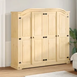 Vaatekaappi Corona 194x52x186 cm täysi mänty (12162)