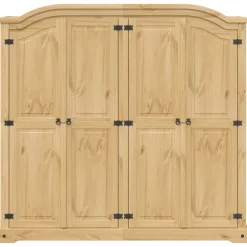 Vaatekaappi Corona 194x52x186 cm täysi mänty (12162)