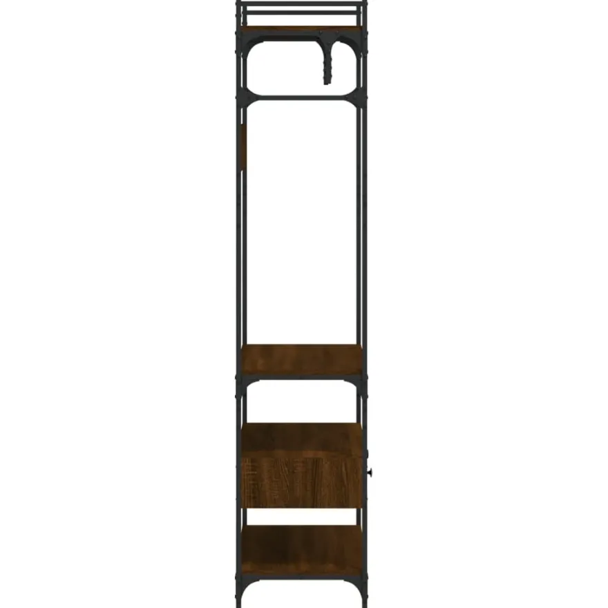 Vaatekaappi laatikoilla, 89x39x184,5cm tekninen puu, eri värejä (33423)