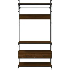 Vaatekaappi laatikoilla, 89x39x184,5cm tekninen puu, eri värejä (33423)