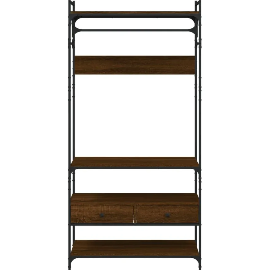 Vaatekaappi laatikoilla, 89x39x184,5cm tekninen puu, eri värejä (33423)