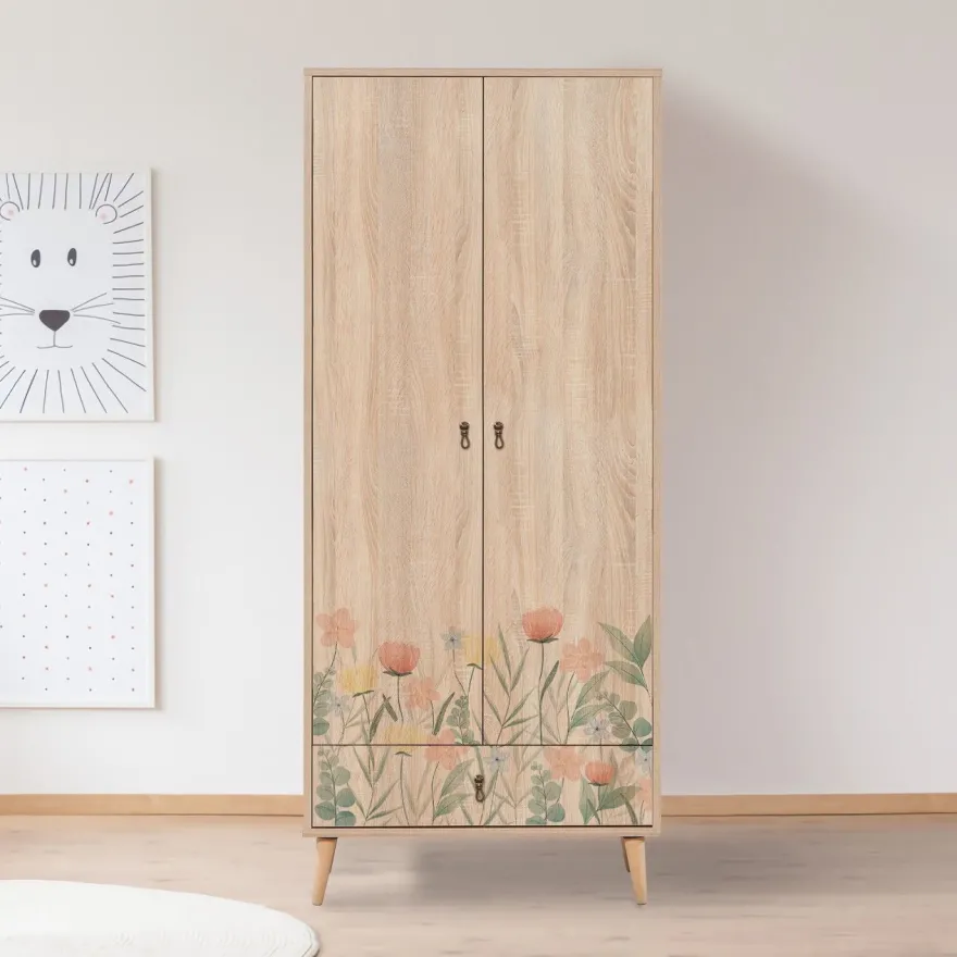 Vaatekaappi Linento Furniture City Tulip, 80cm