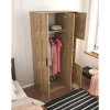 Vaatekaappi Linento Furniture Cupra, 90x177cm, ruskea