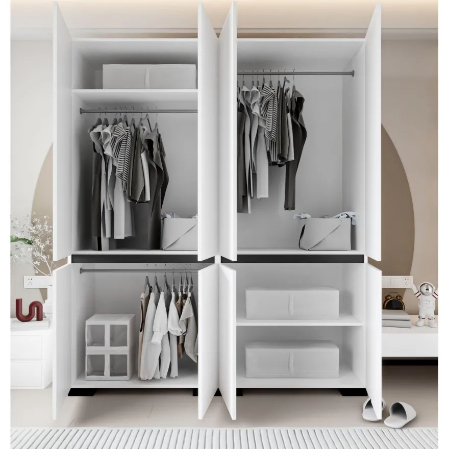 Vaatekaappi Linento Furniture Floransa 180, 180x210cm, valkoinen/antrasiitti