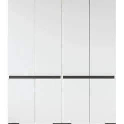 Vaatekaappi Linento Furniture Floransa 180, 180x210cm, valkoinen/antrasiitti