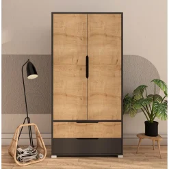Vaatekaappi Linento Furniture Flora 90, 90x183cm