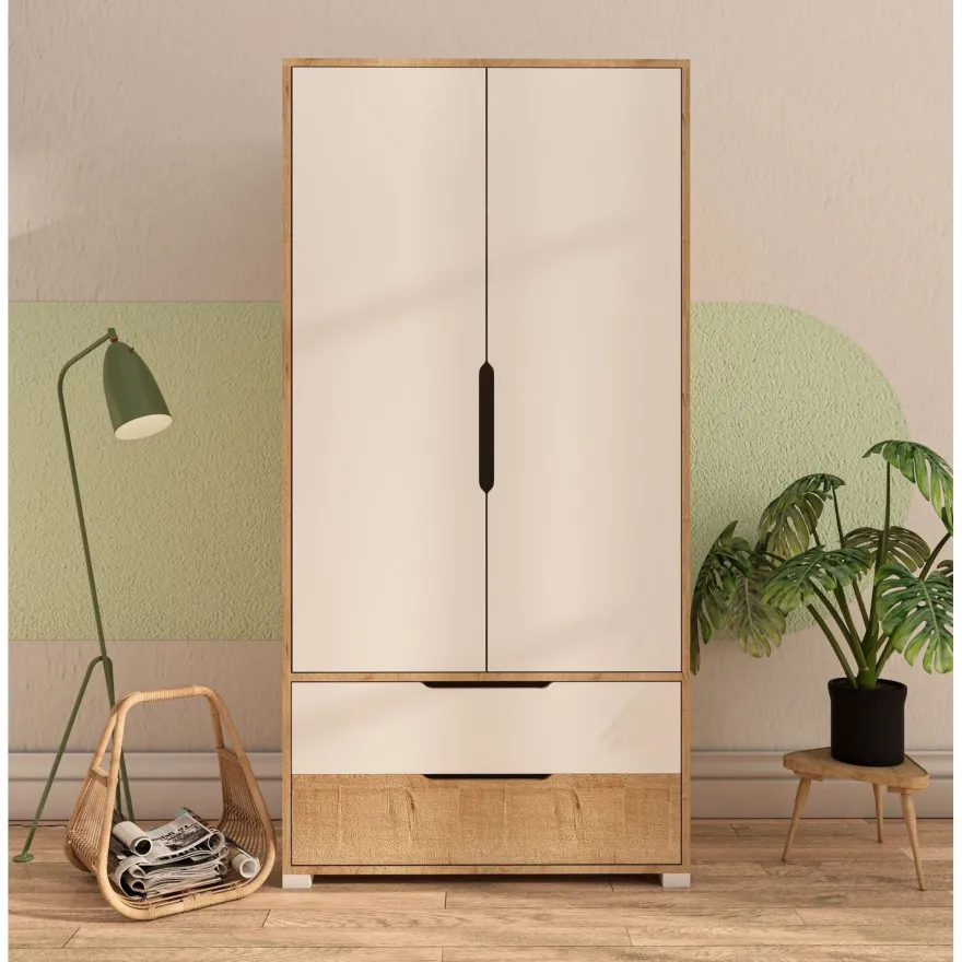 Vaatekaappi Linento Furniture Flora 90, 90x183cm