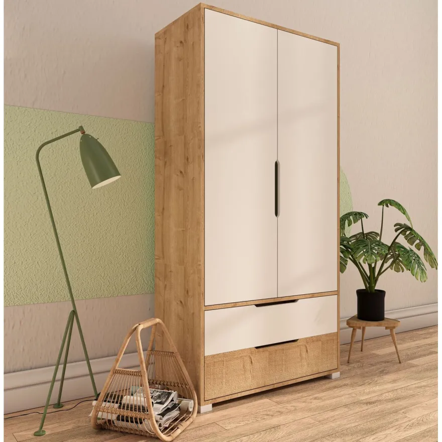Vaatekaappi Linento Furniture Flora 90, 90x183cm