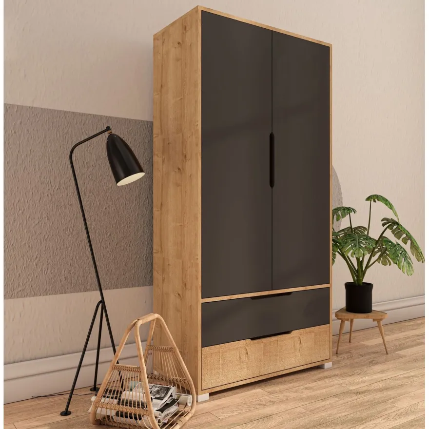 Vaatekaappi Linento Furniture Flora 90, 90x183cm