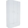 Vaatekaappi Linento Furniture Gabi, 90cm, valkoinen
