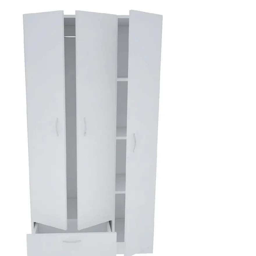 Vaatekaappi Linento Furniture Gabi, 90cm, valkoinen