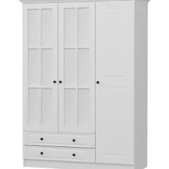 Vaatekaappi Linento Furniture Kale 135cm valkoinen