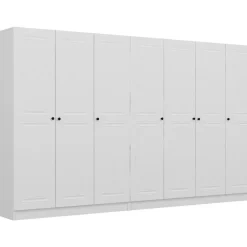 Vaatekaappi Linento Furniture Kale Mebran 4013 190x315cm valkoinen