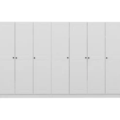 Vaatekaappi Linento Furniture Kale Mebran 4013 190x315cm valkoinen
