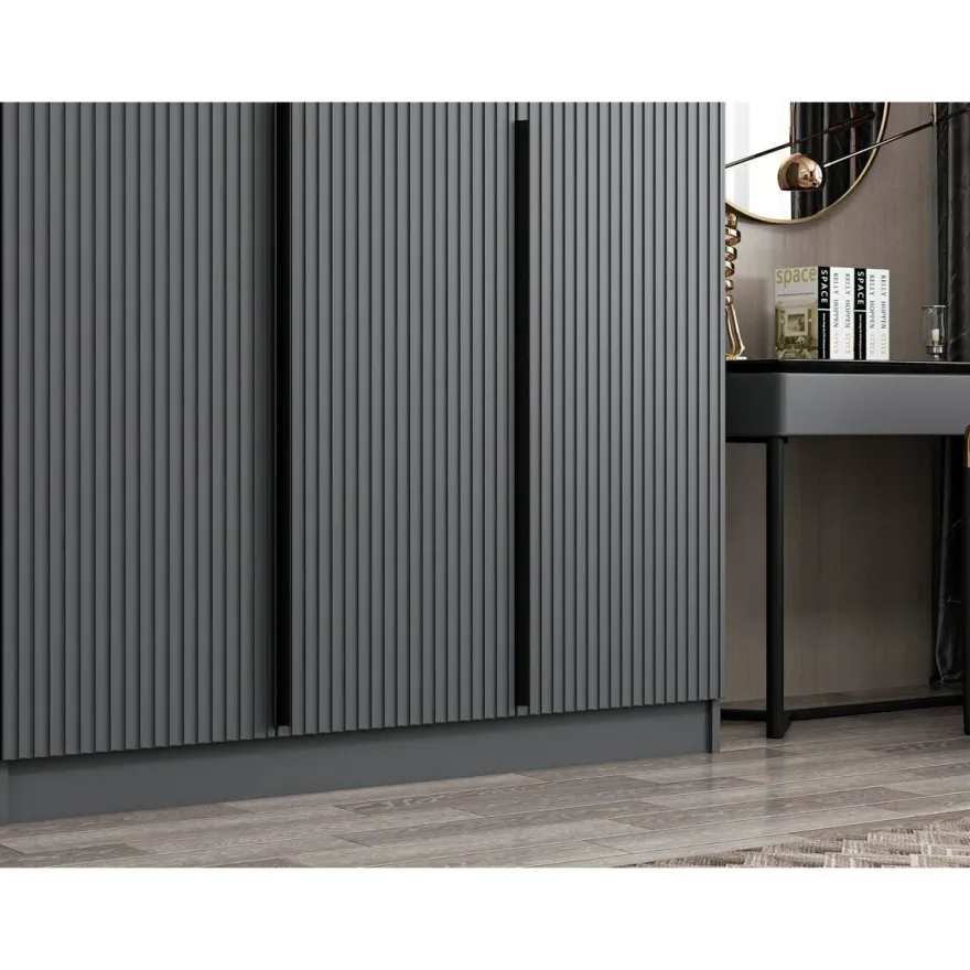Vaatekaappi Linento Furniture Kale Plus 210x225cm 2 vetolaatikkoa eri värejä