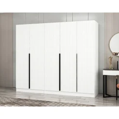 Vaatekaappi Linento Furniture Kale Plus 210x225cm 2 vetolaatikkoa eri värejä