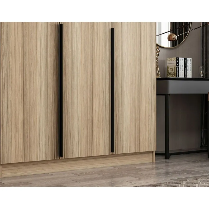 Vaatekaappi Linento Furniture Kale Plus 210x225cm 2 vetolaatikkoa eri värejä