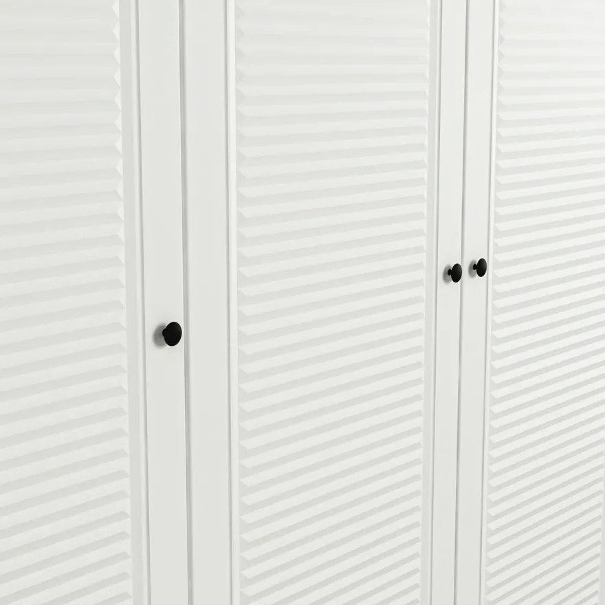 Vaatekaappi Linento Furniture Kale 8392 190x225cm valkoinen