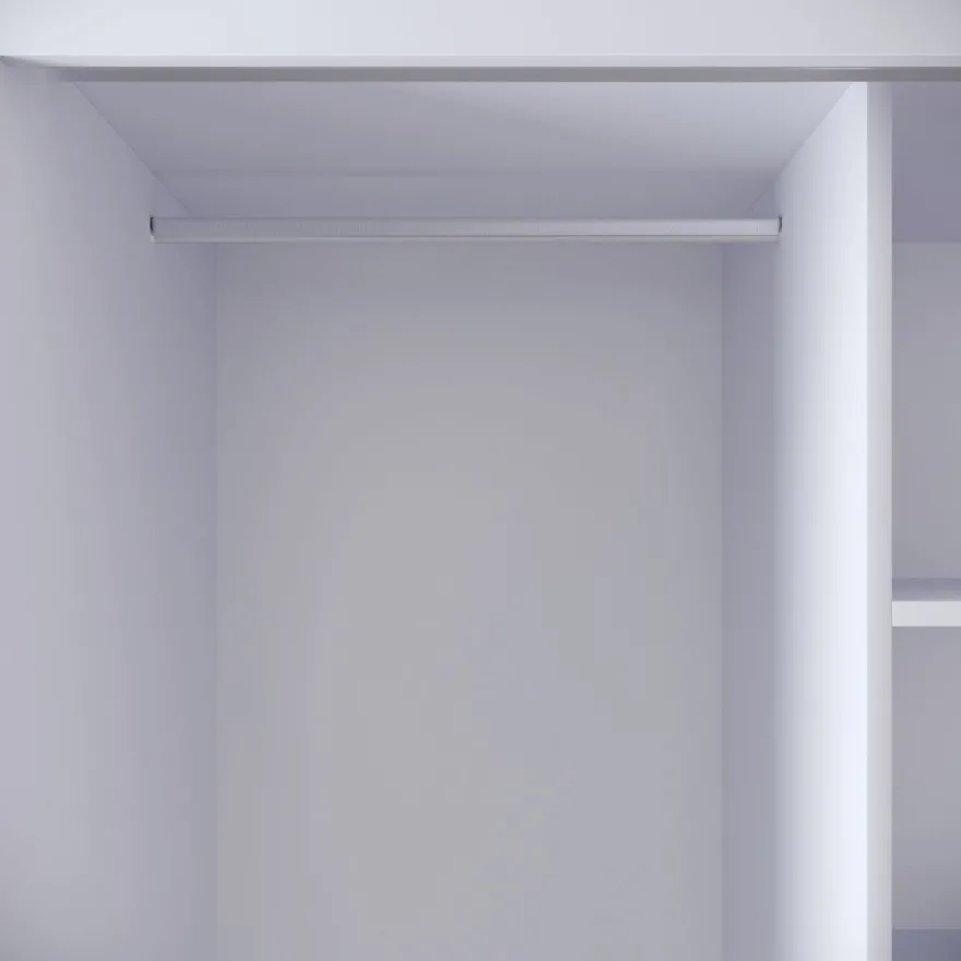Vaatekaappi Linento Furniture Martin 2, 84cm, valkoinen