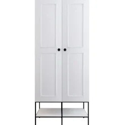 Vaatekaappi Linento Furniture Martin 2, 84cm, valkoinen