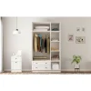 Vaatekaappi Linento Furniture Rb-168-01-003, 105x210cm, mattavalkoinen
