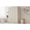 Vaatekaappi Linento Furniture Rb-079, 140x210cm, mattavalkoinen