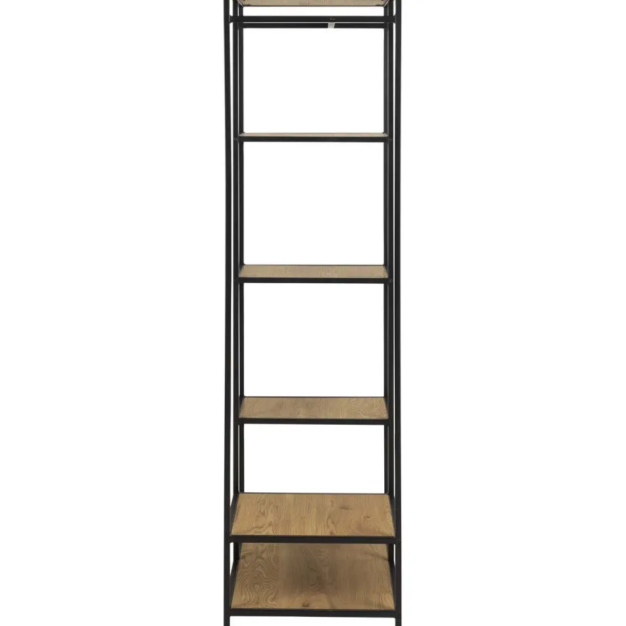 Vaateteline Home4You SEAFORD 77x45xK165 cm, villitammi, ruskea