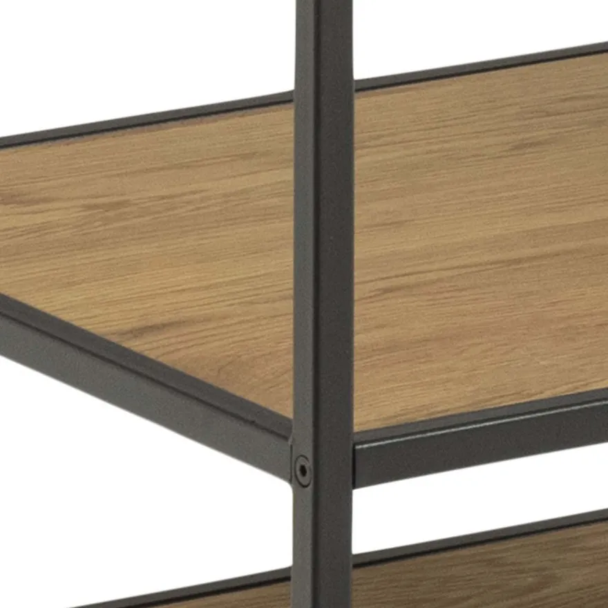Vaateteline Home4You SEAFORD 77x45xK165 cm, villitammi, ruskea