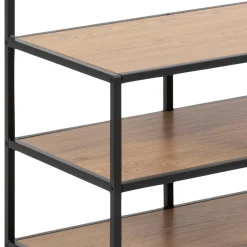 Vaateteline Home4You SEAFORD 77x40xK185 cm, villitammi, ruskea