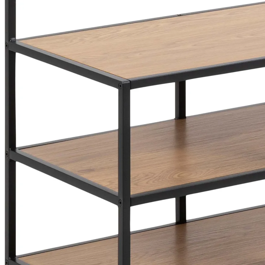 Vaateteline Home4You SEAFORD 77x40xK185 cm, villitammi, ruskea