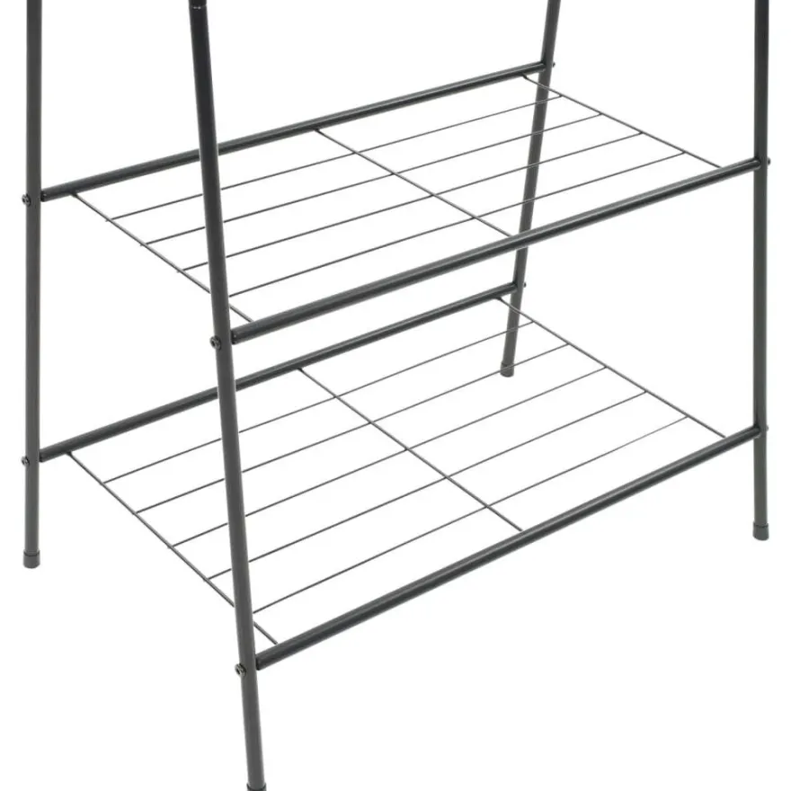 Vaateteline 59x35x150 cm musta