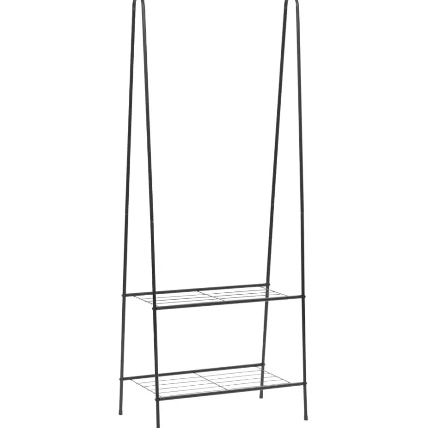 Vaateteline 59x35x150 cm musta