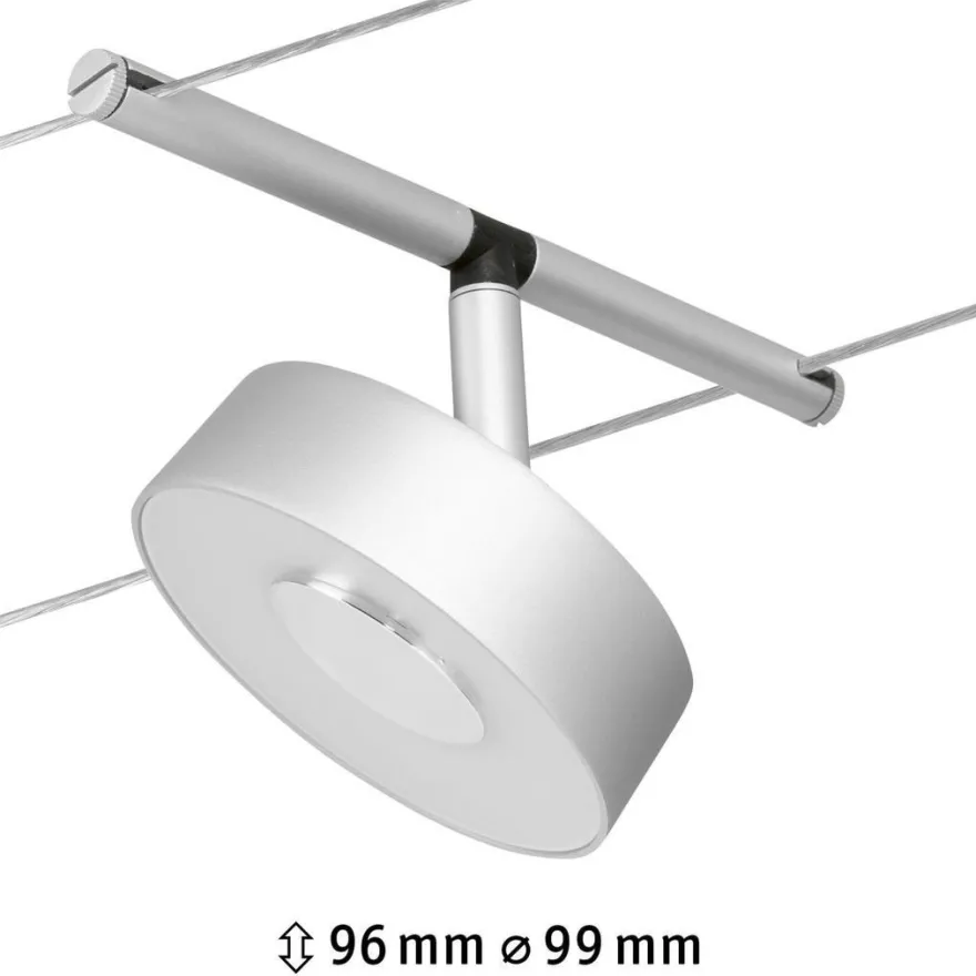 Vaijerivalaisin Paulmann CorDuo Circle, 180lm, 5W, 3000K, 12V, eri värejä