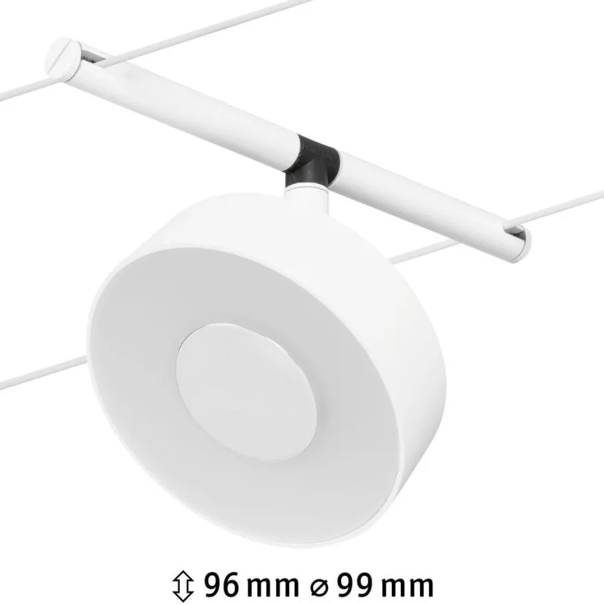 Vaijerivalaisin Paulmann CorDuo Circle, 180lm, 5W, 3000K, 12V, eri värejä