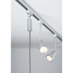 Valaisinjohtosarja kiskoon Paulmann URail 2Easy Basic, E27, 1500mm, mattakromi