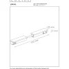 Valaisinkiskon joustoliitin Lucide Linial, 1.9x17cm, IP20, messinki